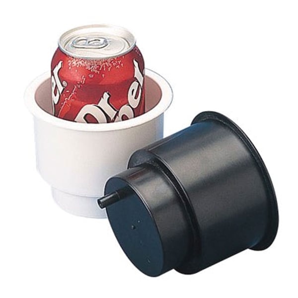 Sea-Dog 588060 Flush Mount Combo Drink Holder with Drain Holes - Black 588060 - main